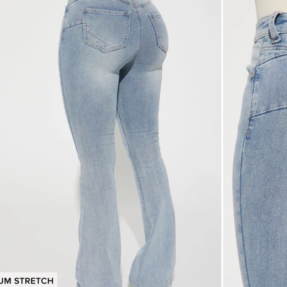 Fashion Nova Flare Jeans - Picture 3 of 7